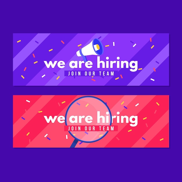 We are hiring - banners