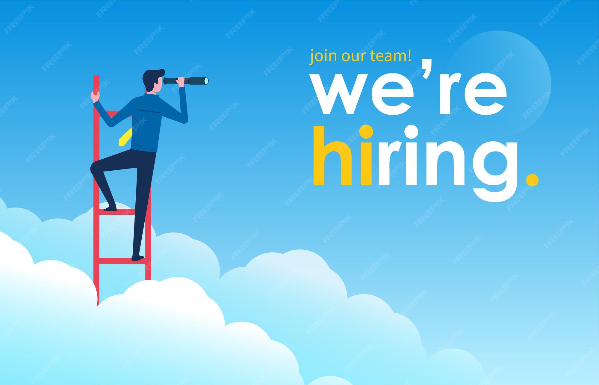 Premium Vector We are hiring concept job vacancy with creative design Premium Vector We are hiring concept job vacancy with creative design