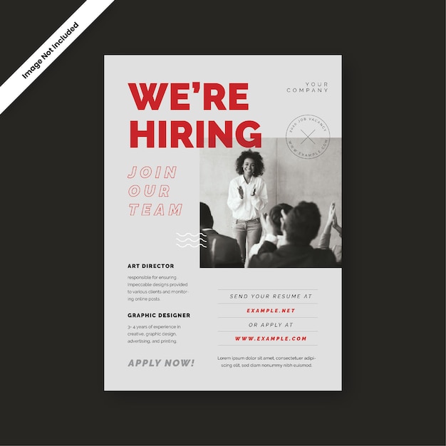 We are hiring flyer