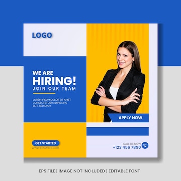 Premium Vector  We are hiring employee job vacancy opportunity social  media post banner tamplate