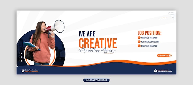 We are hiring job web banner template