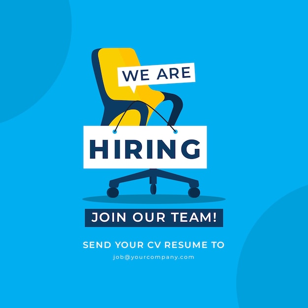 We are hiring join our now banner template