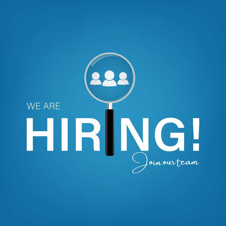 Vector we are hiring join our team announcement banner design hiring recruitment open vacancy design