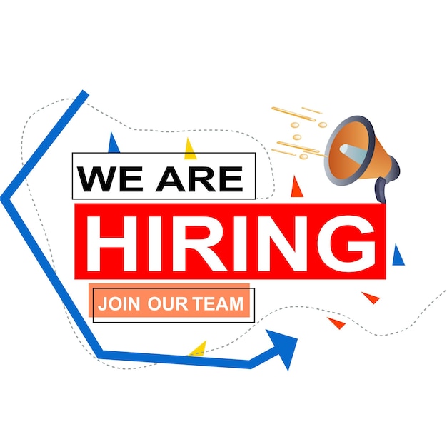 We Are Hiring Join Our Team Concept With Vacant Office Chair For Designation