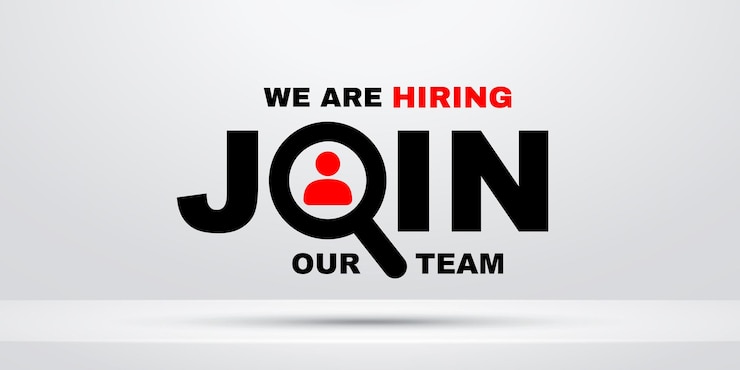 Vector we are hiring join our team illustration