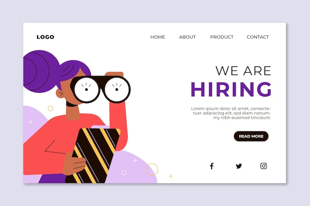 We are hiring landing page