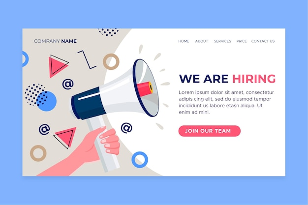 We are hiring - landing page