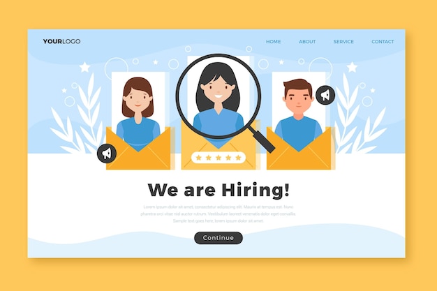 We are hiring landing page