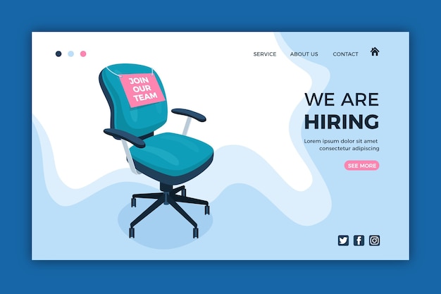 Stiamo assumendo - landing page