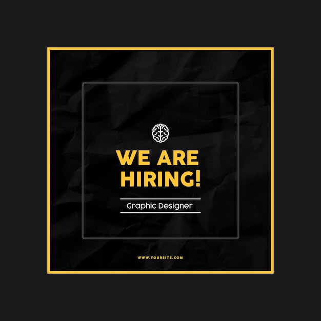 We are hiring post design