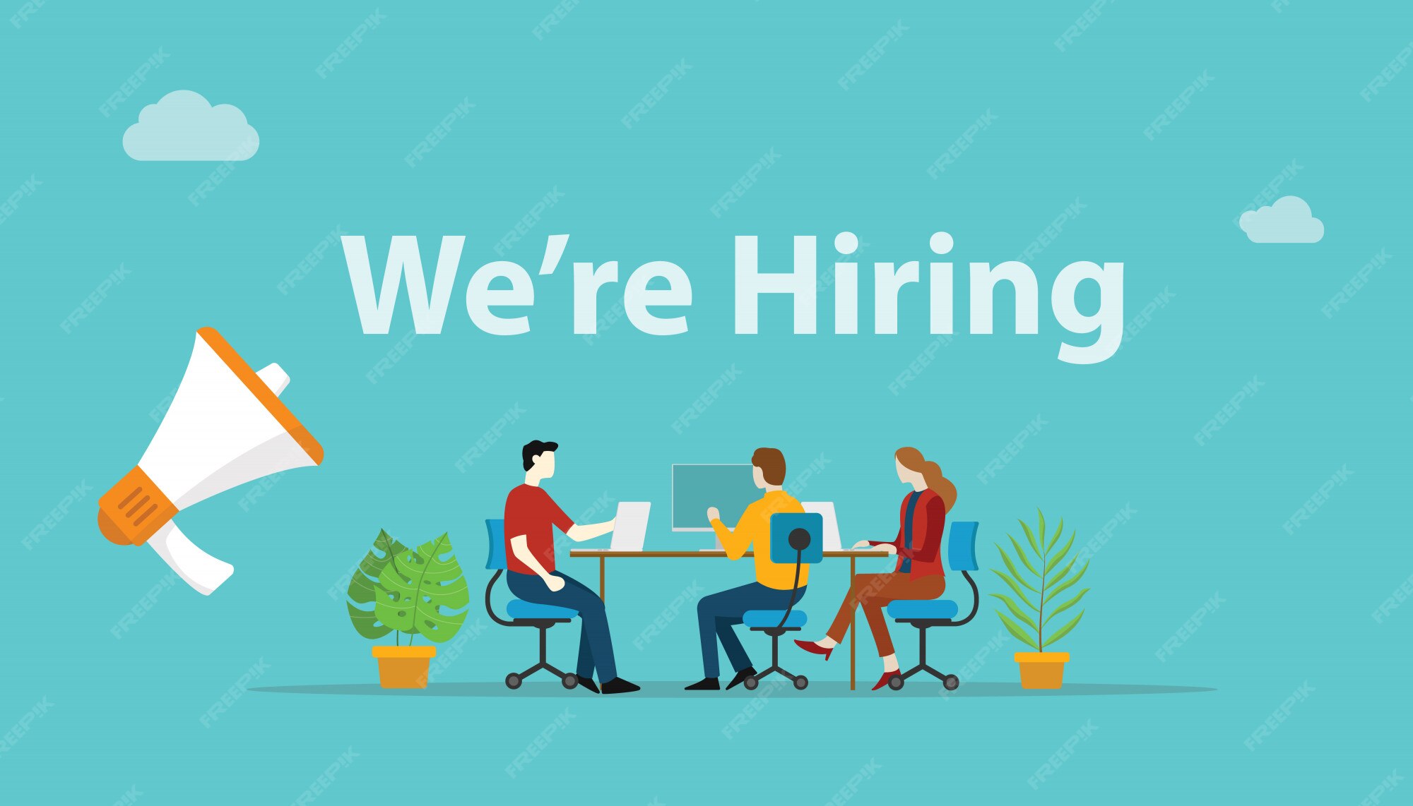 Premium Vector We are hiring recruitment concept Premium Vector We are hiring recruitment concept