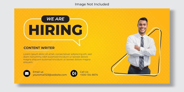 Vector we are hiring social media post