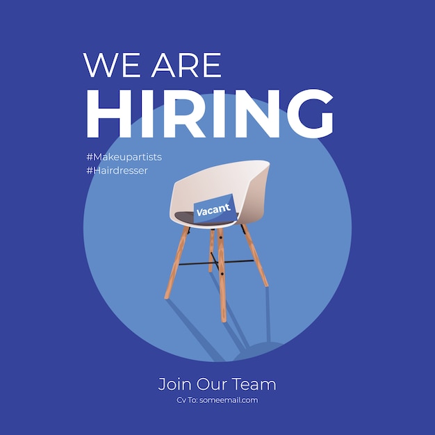 We Are Hiring square post design