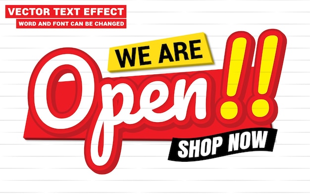 We Are Open Text Effect