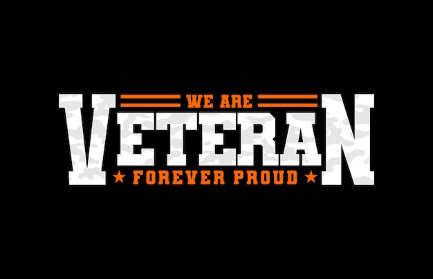 we are veteran t shirt design illustration.