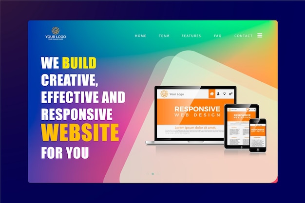 we build creative effective responsive website post template