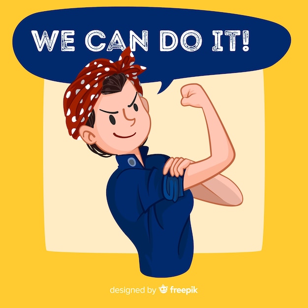 We can do it! background