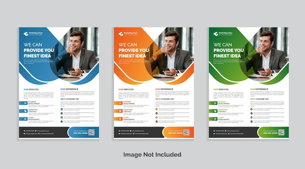 We can provide you finest idea corporate flyer template design