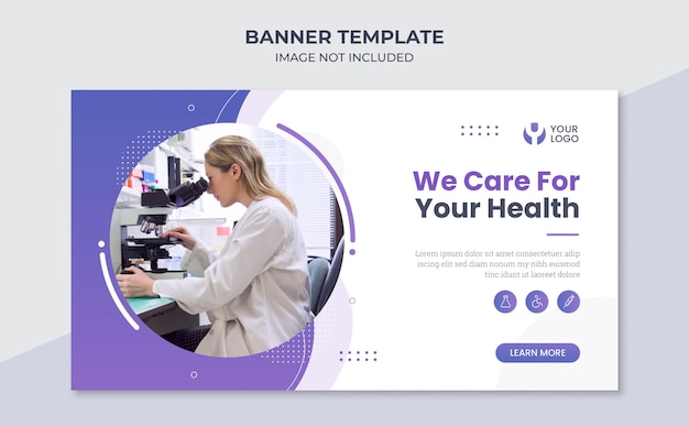 Мы заботимся о вашем здоровье шаблон баннера