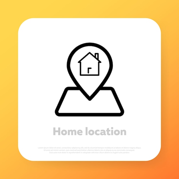 We have moved, changed address. Home gps. Map pointer, map pin icon. arrow pin, compass location. Vector illustration