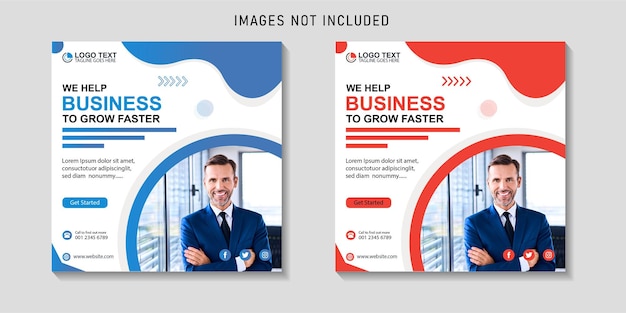 We help your business and marketing agency instagram social media post banner design
