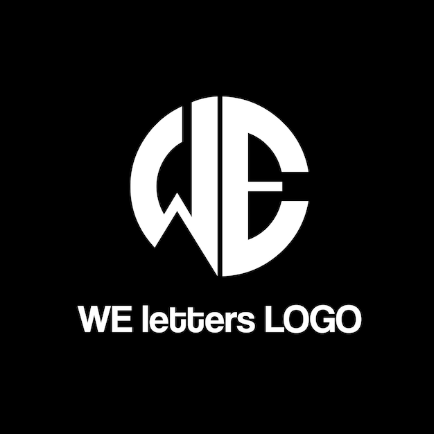 WE letters vector logo design