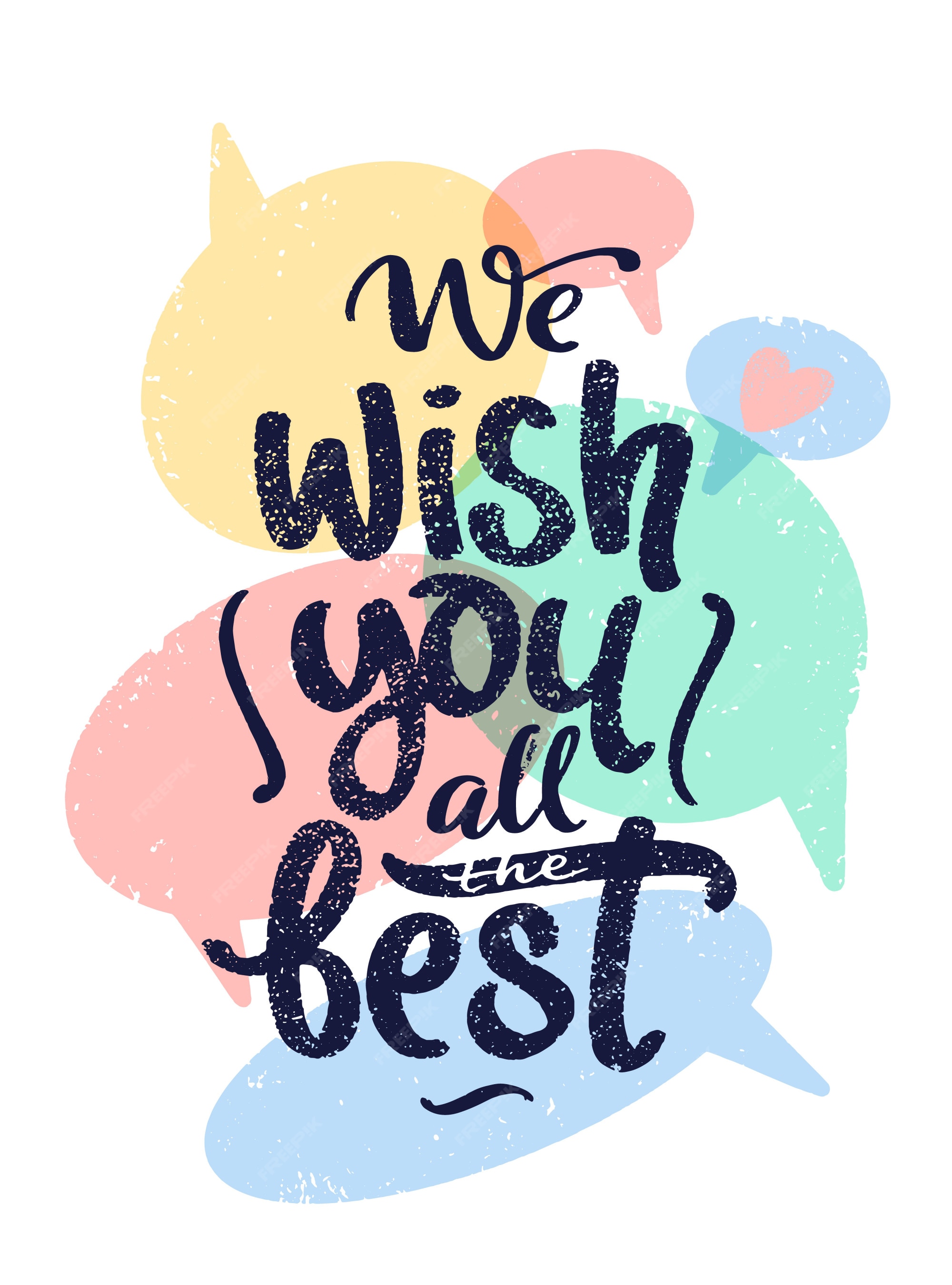 Premium Vector | We Wish You All The Best Birthday Greeting Quote.