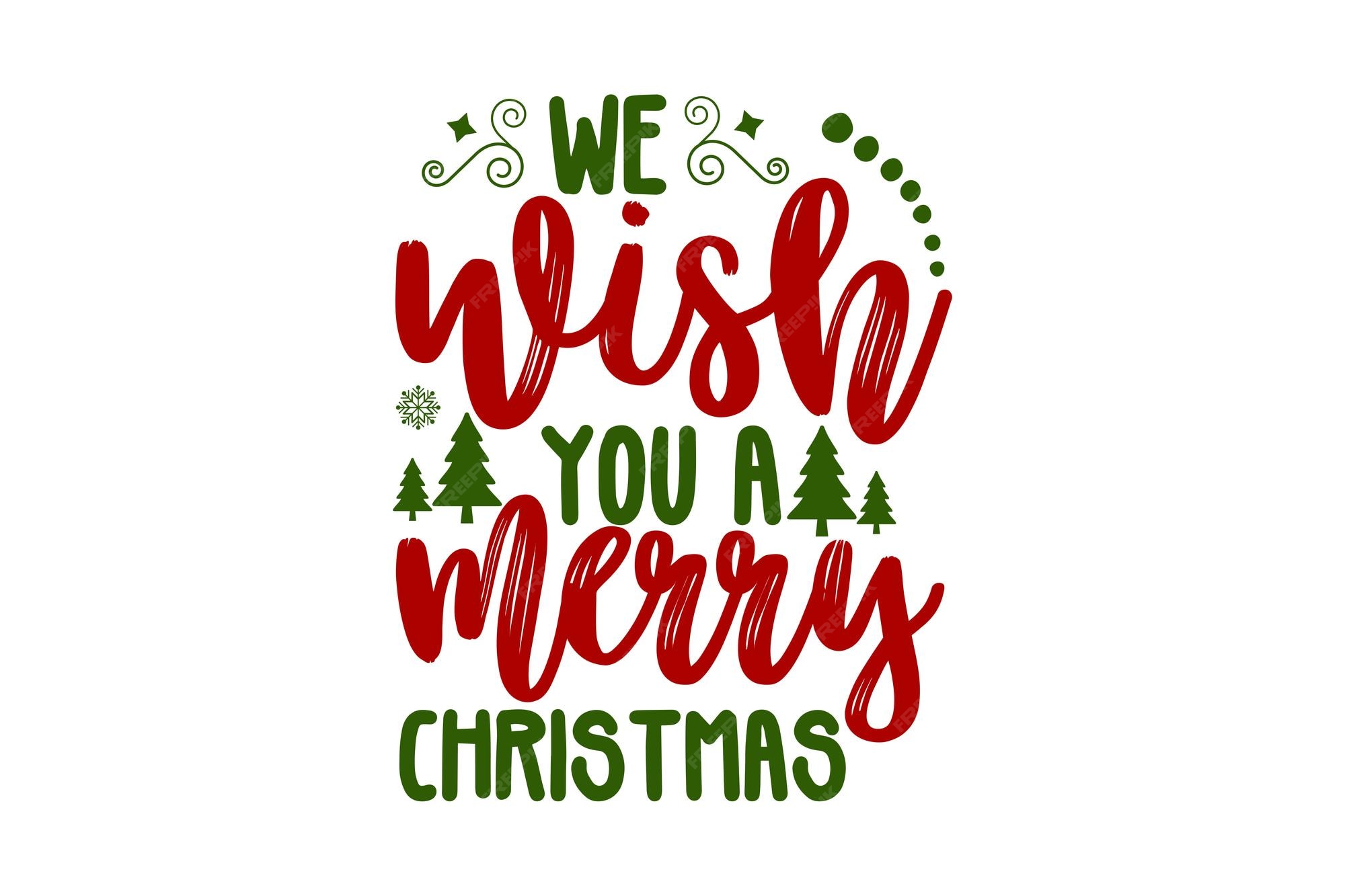 Premium Vector  We wish you a merry christmas svg