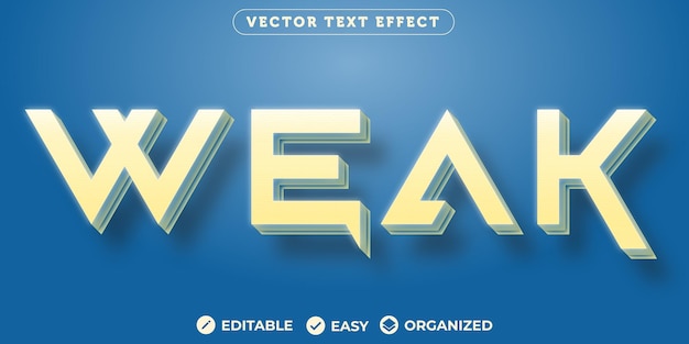 Weak Text EffectFully Editable Font Text Effect