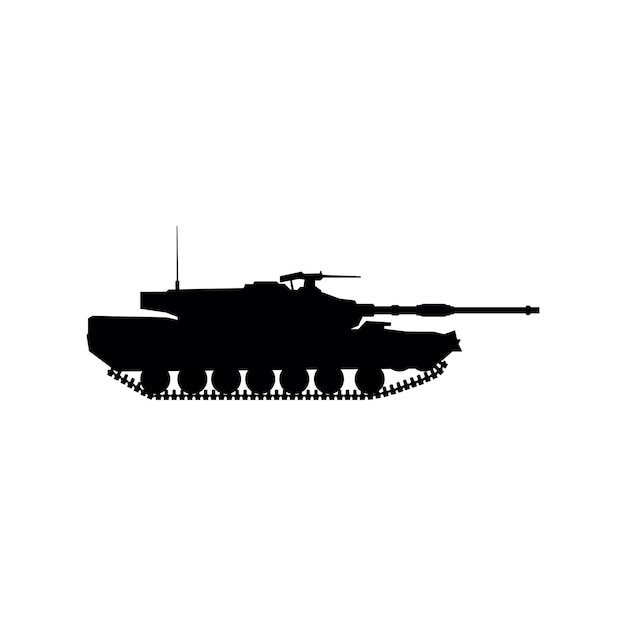 Vector weapon illustration tank