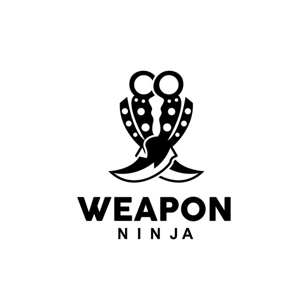 Weapon Logo Traditional Weapon Karambit Vector Ninja Fighting Tool Simple Design Symbol Icon Illustration