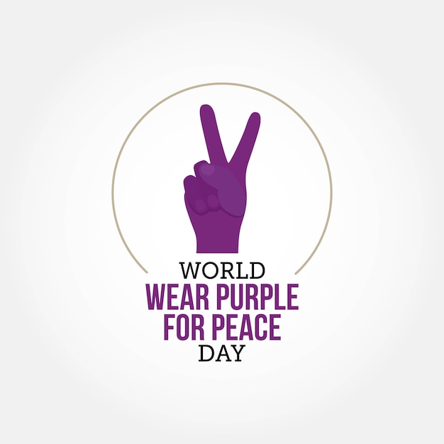 Indossa purple for peace day