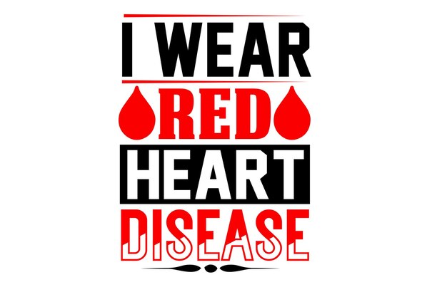 Vector wear red day svg design