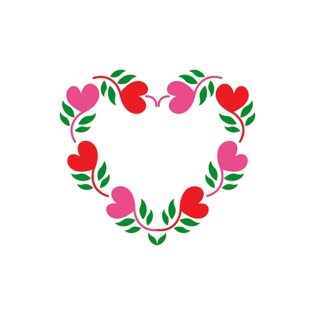 Wearth Valentines 디자인 벡터 로고