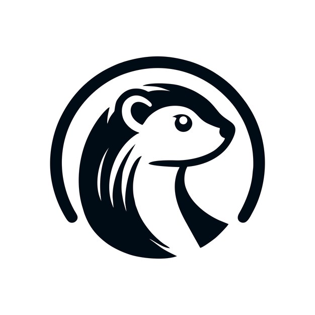 Weasel logo ontwerp in een eenvoudige en elegante stijl