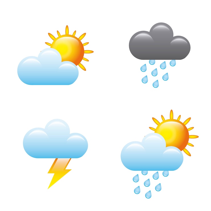 वेक्टर weather condition design