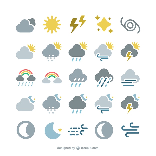 天気予報のアイコン