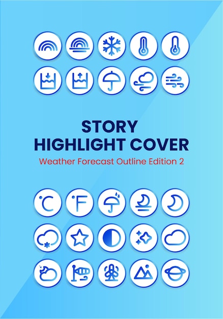 Weather Forecast Outline Story Highlight Cover