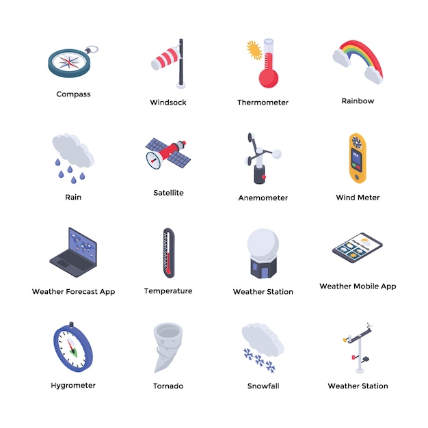  Weather Forecaster Icons 