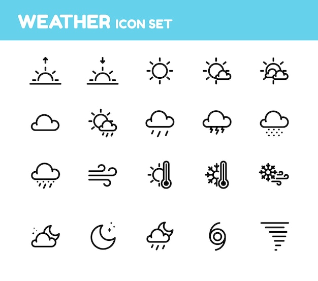 Weather icon set