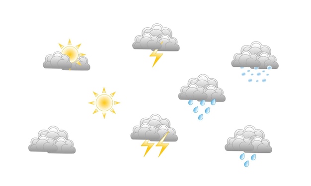벡터 날씨 아이콘 세트