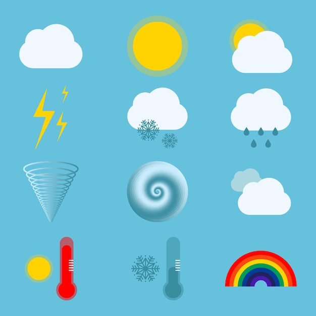 Weather icon set