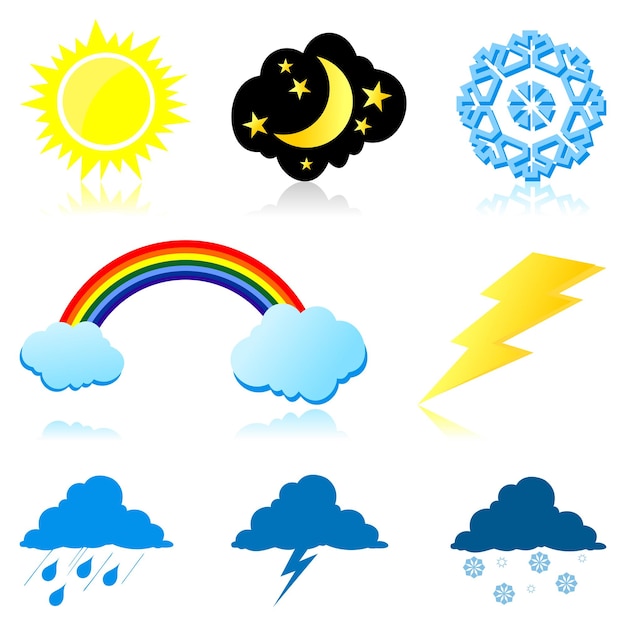 Vector weather icons