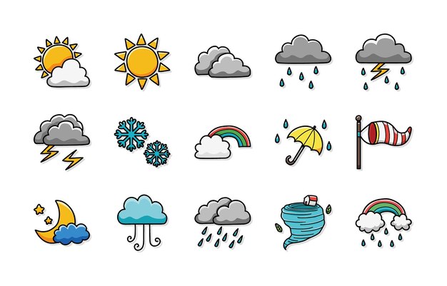 Vector weather icons