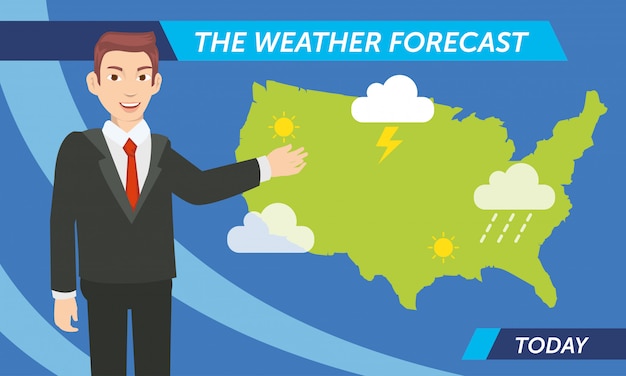 Vector weather prediction for today are announce