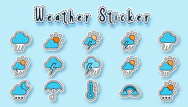 Weather sticker