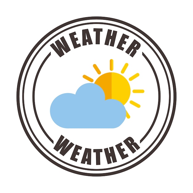 Vector weather symbols design