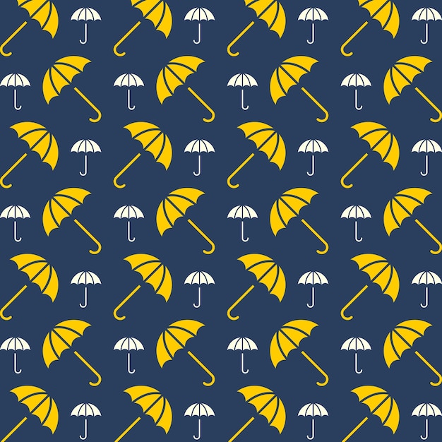 Vector weather umbrella incredible trendy colored repeating pattern vector illustration design