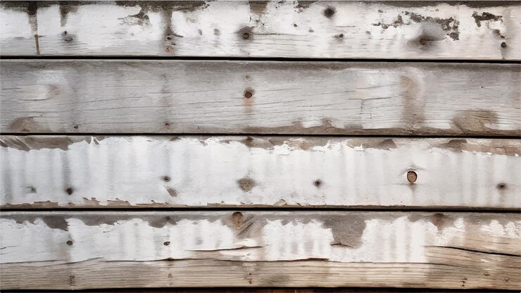 Vector weathered wooden background texture of old painted cracked and bugged boards old wood texture