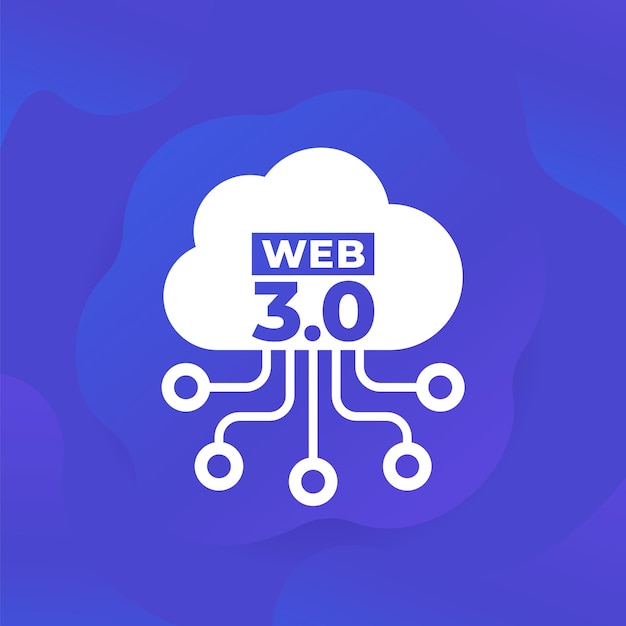 Web 30 icoon met een wolkenvector